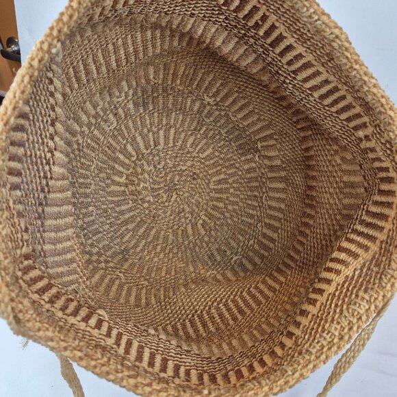 Vintage Handwoven Sisal Tote Market Bag from Kenya  Large - Picture 6 of 15